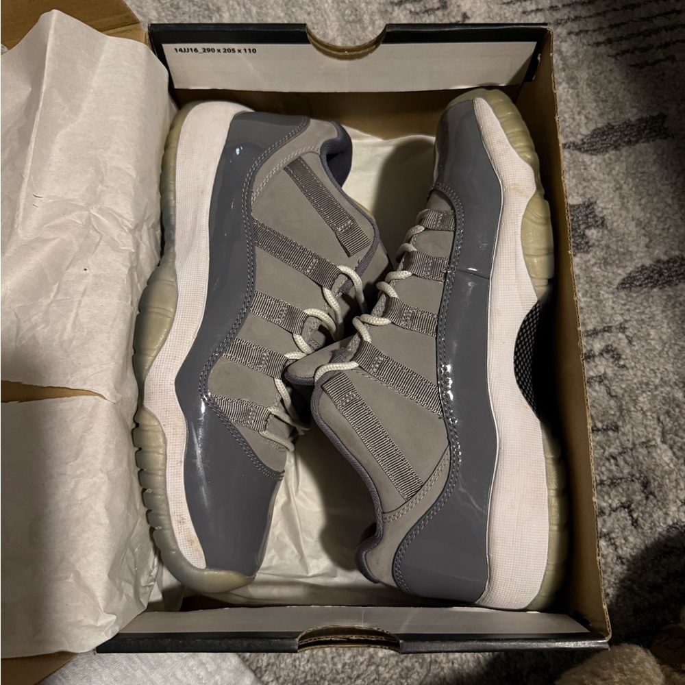 Jordan 11 Lows Cool Greys Size 7Y